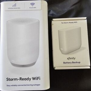 New XFinity White Storm-Ready WiFi Router Bundle With New Backup Battery
